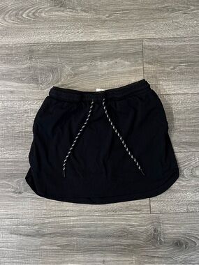 Woven Trek Women’s Black Pull On Sport Skort With Inner Shorts Size M (0435)